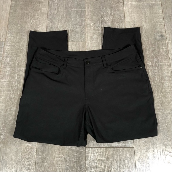 LULULEMON Men's ABC Classic Fit 5 Pocket Warpstreme Pant Black Size 36 - Picture 3 of 10
